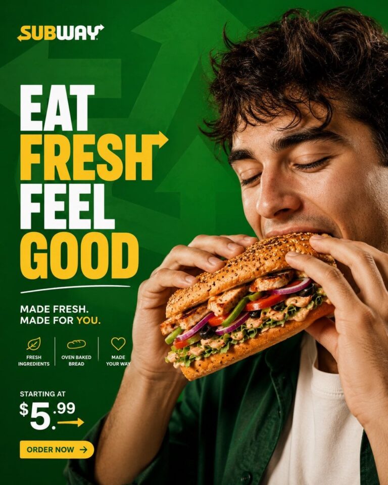 Промпт для создания кинопостера Subway с детальной проработкой