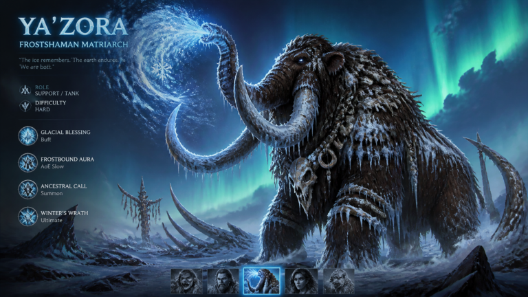 Промпт для создания героя MOBA в стиле аниме Primal