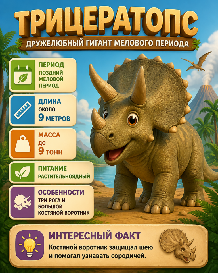 Как создать 3D-инфографику с трицератопсом в стиле Pixar
