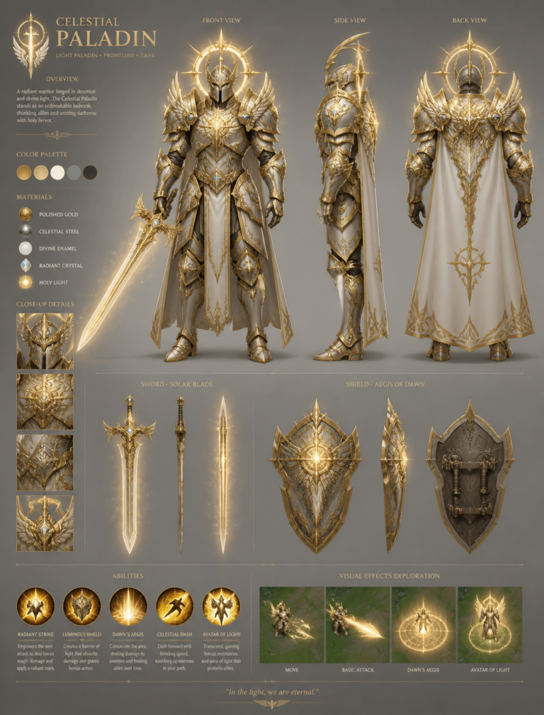 Создание персонажа Celestial Paladin: руководство по промпту