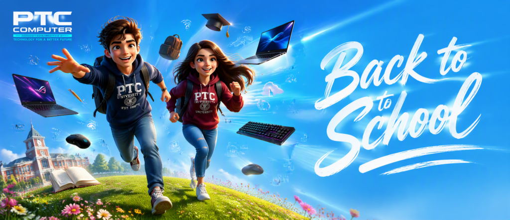 Промпт для фото: рекламный баннер Back to School в стиле 3D-анимации