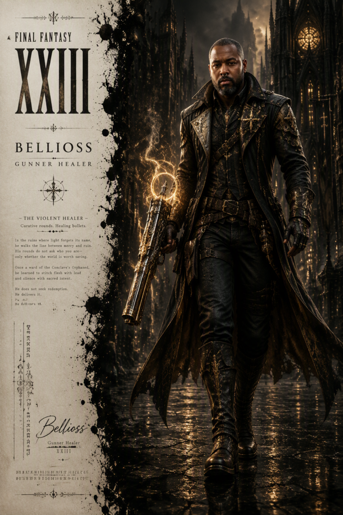 Промпт для создания кинопостера в стиле Final Fantasy XXIII