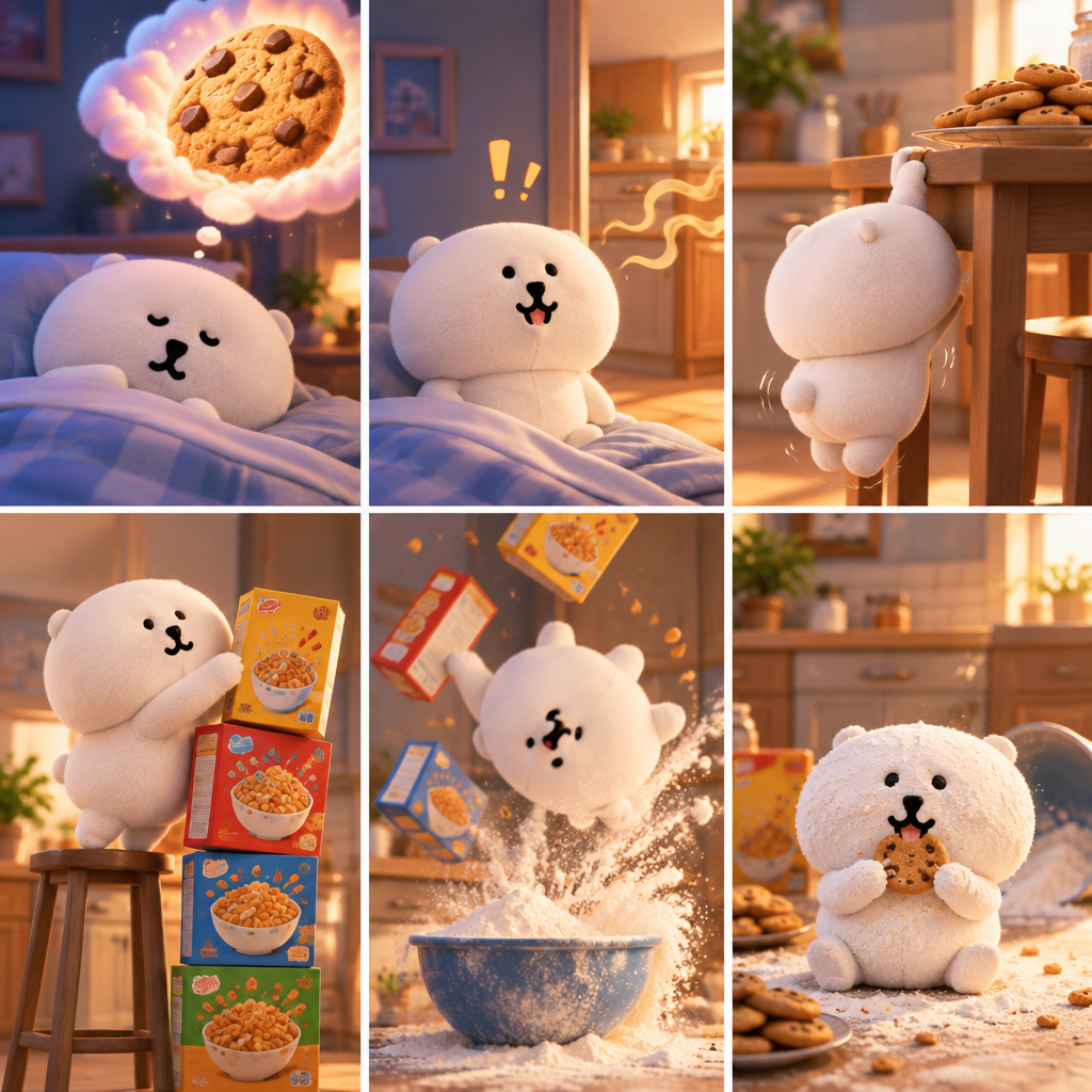 Комедийная раскадровка с мопсом в стиле Pixar