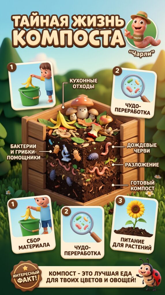 Промпт для создания детского инфографического постера в стиле Pixar